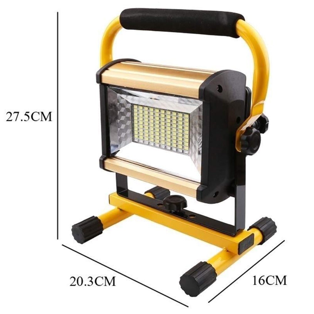 Rechargeable Spotlight Work Light Waterproof Outdoor Lighting 100W Construction Lamp Portable Floodlight with 18650 Battery