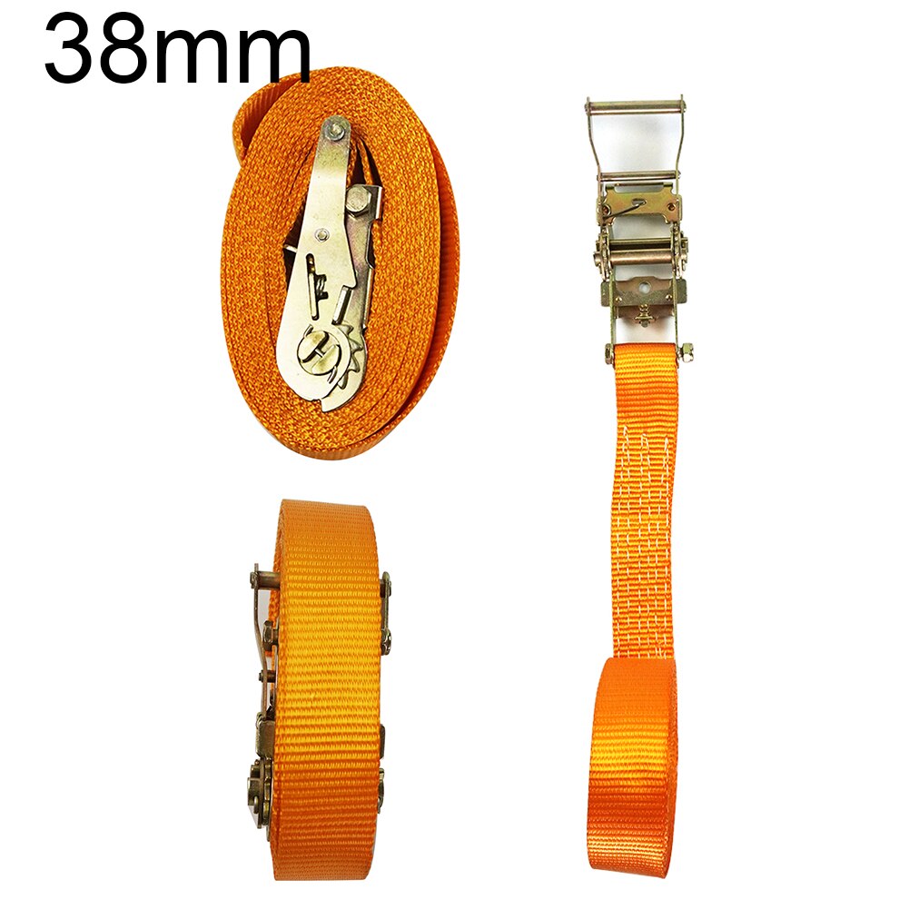 Car Cargo Tensioning Belt Heavy Duty Transport Luggage Tie Down Ratchet Straps Travel Truck Polyester Portable Motorcycle