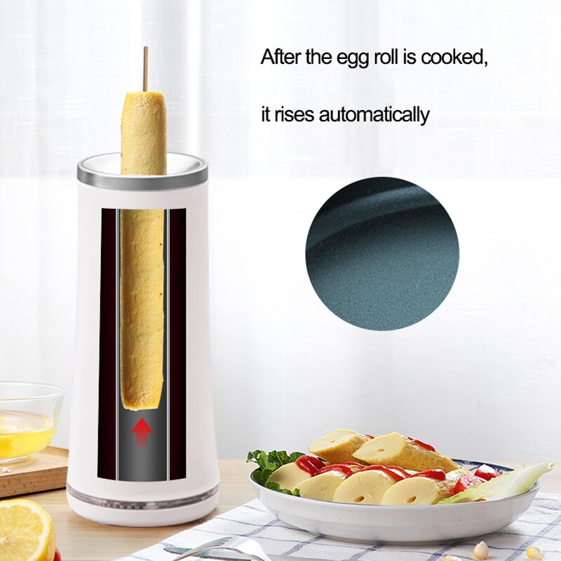 Elektrisk omelett eggrullmaker egg dampbåt kokeverktøy egg kopp omelett herre pølse maskin komfyr til frokost 220v