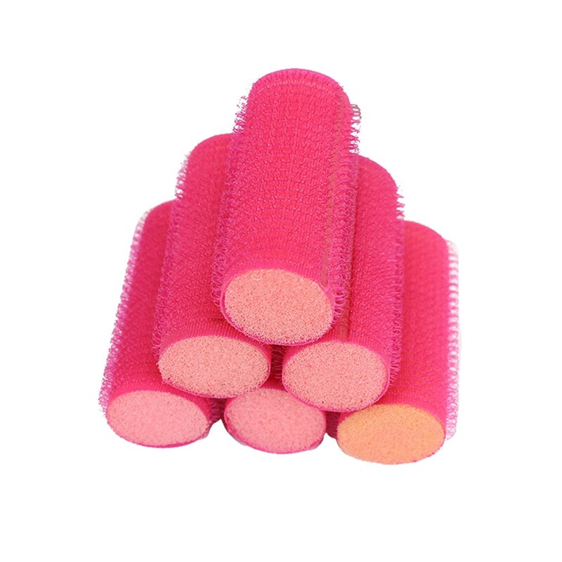 Haarrollers, zelfklemmende rollers, zelfklemmende rollers, salonkrullen, haarkrullen 6 stuks 2.5 x 6cm