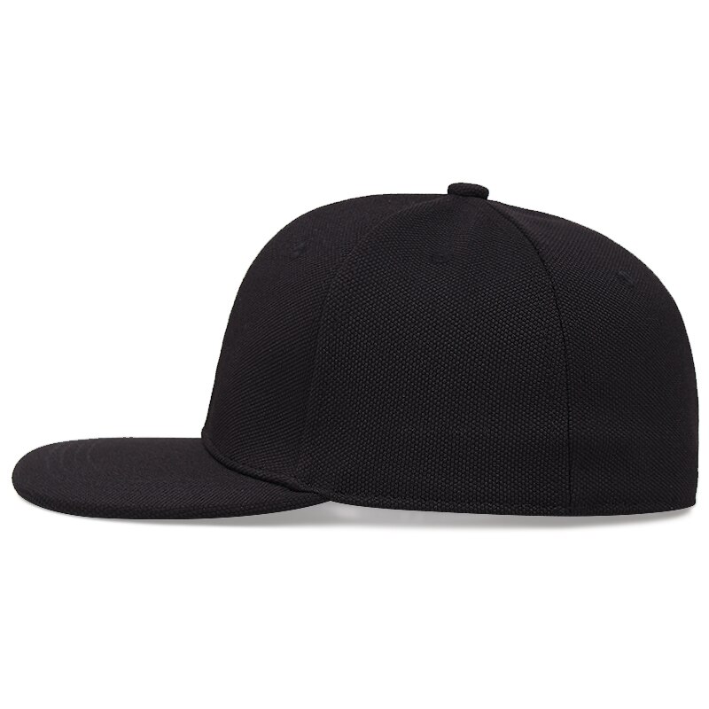 Mode Platte Rand Hoed Hip Hop Cap Volledig Afgesloten Baseball Cap Grote Hoofdomtrek Snapback