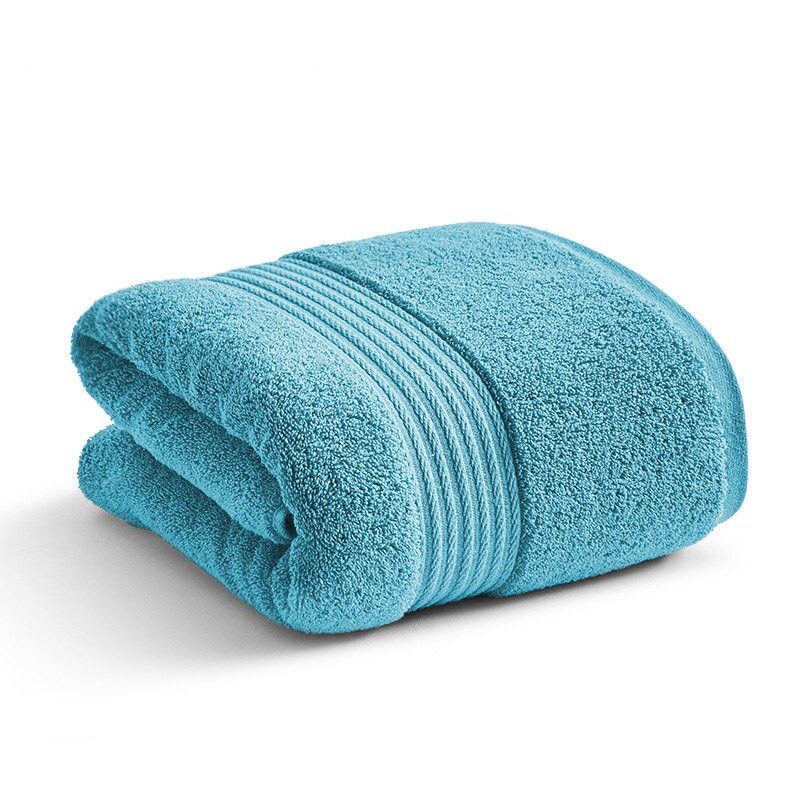 80*150cm asciugamano da bagno in cotone grande decorazione del bagno toalhas de banho asciugamani per capelli per la casa asciugamani da bagno ad asciugatura rapida per adulti: blue
