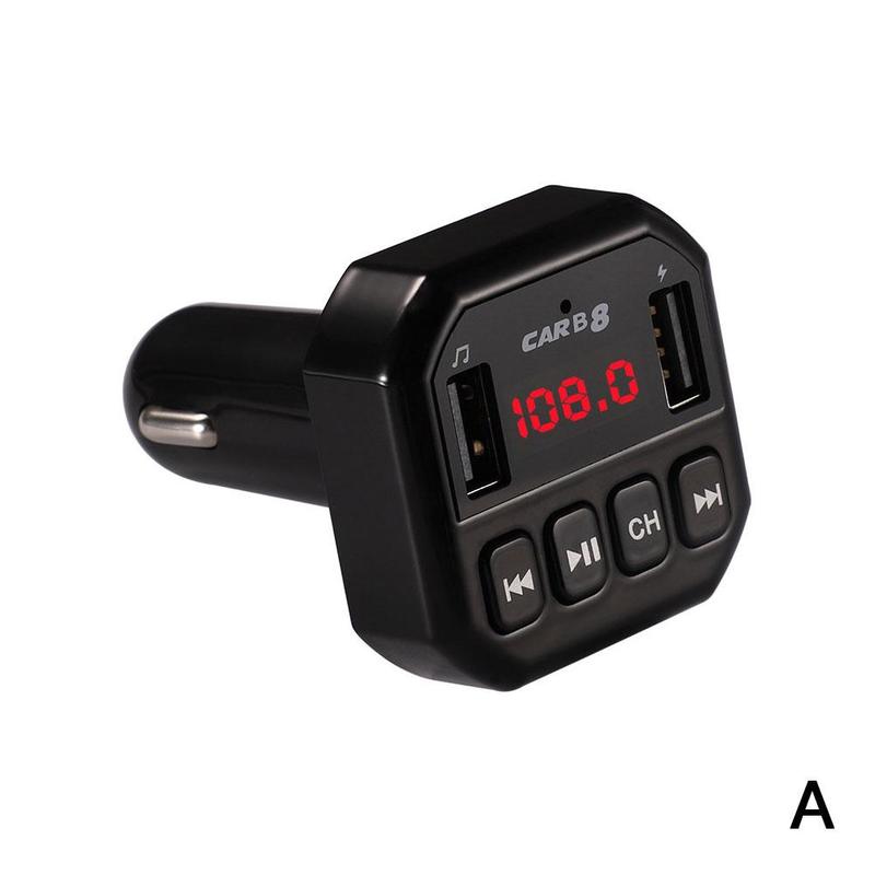 Bluetooth Car MP3 Vehicle Player Wireless FM Transmitter Audio Modulator Adapter Bluetooth FM Slot LCD Receiver Music TF M0N3: A
