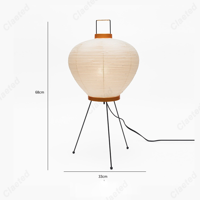 Og minimalistisk led-rispapirbordlampe retro boligindretning stue soveværelse spisestue atmosfære dekorativ belysning: Marine blå / 0-5w
