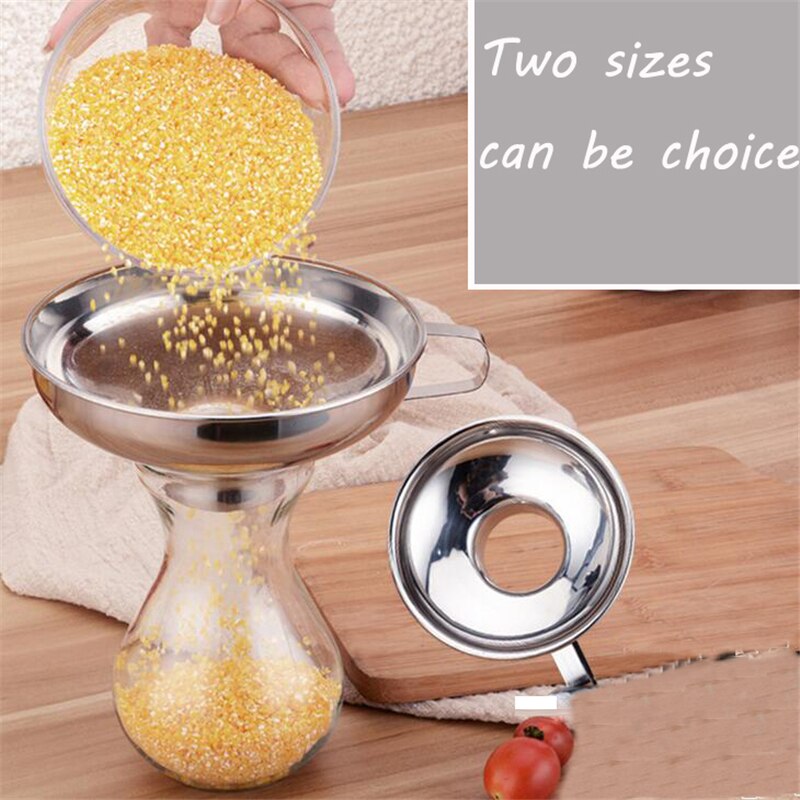 De acero inoxidable embudo ancho boca Canning embudo filtro de la tolva de accesorios de cocina herramientas de cocina Gadget