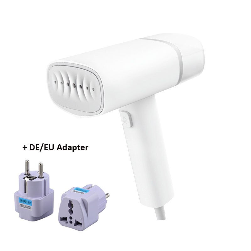 XIAOMI MIJIA ZANJIA ZJ GT-301W Steamer iron mini generator travel Household Electric Garment cleaner Hanging Ironing Portable: Add DE Adapter