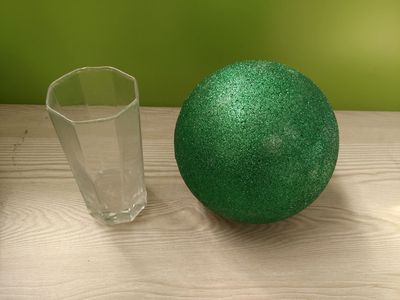 Polystyrène vert polystyrène mousse boule de fête mariage festival scène maison décoration bricolage fait main matériaux 15-30cm (diamètre)