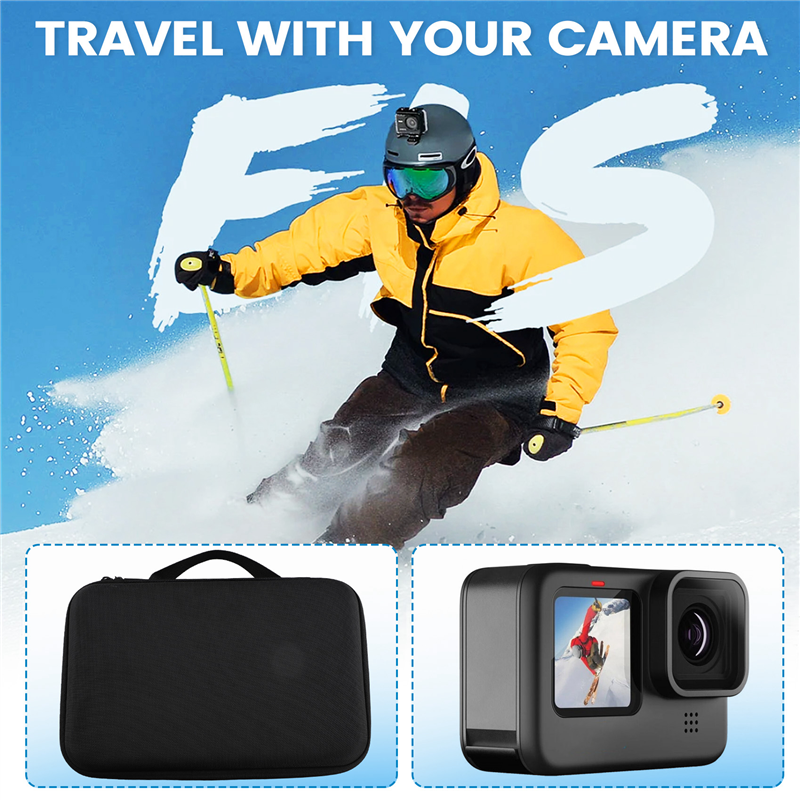 FULL-For Gopro Case Accessory Anti-Shock Storage Bag Action Camera Portable Accessories Storage Bag