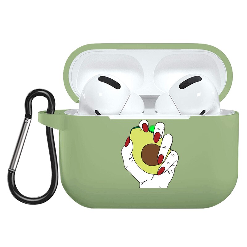 Per Apple AirPods Pro Caso Del Fumetto Sveglio di Avocado Auricolare Custodia Per Airpods 3 Molle Della Copertura Del Silicone di Ricarica Borse Caso della Cuffia capa: shouznyg3d