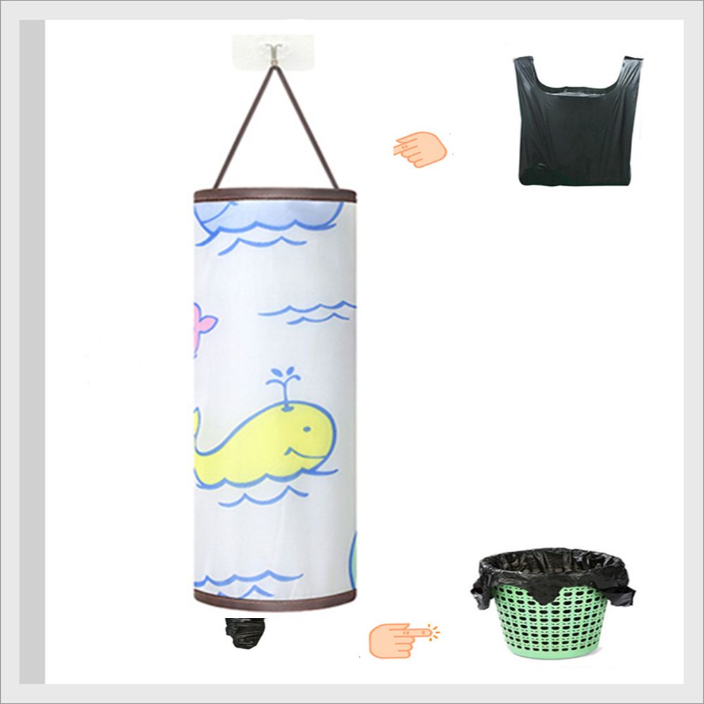 Borsa per appendere organizzazione per la conservazione della casa porta sacchetti per la spesa distributore per sacchetti di plastica supporto per montaggio a parete organizzatore da cucina