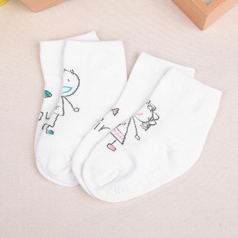 1-3 Y calcetines bonitos para bebé, calcetines con estampado de letras de dibujos animados para niños Y niñas, calcetines suaves de algodón de suelo corto, accesorios de Navidad para niños