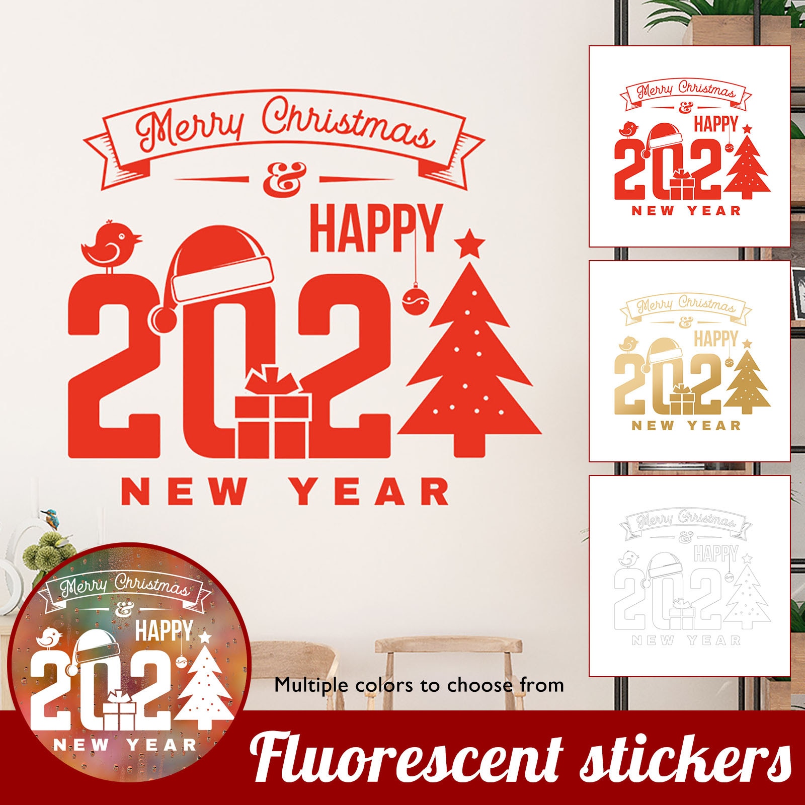 DIY Merry Christmas Wall Stickers Window Glass Stickers Christmas Decorations For Home Christmas Ornaments Xmas Year