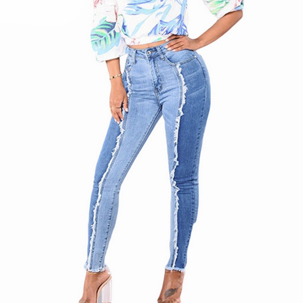 Jean Baggy Femme Taille Haute - Style Y2K Décontracté - Denim élastique - Coupe Large Confortable - Disponible En Grande Taille - Noir, Blanc Et Autres Coloris Unis