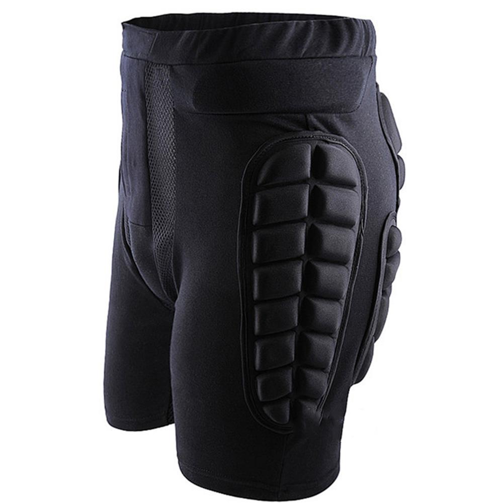 Shock Resistance Extreme Sports Outdoor Hip Padded Pad Protective Hip Pants Sportswear Skiing Snowboarding Black Unisex