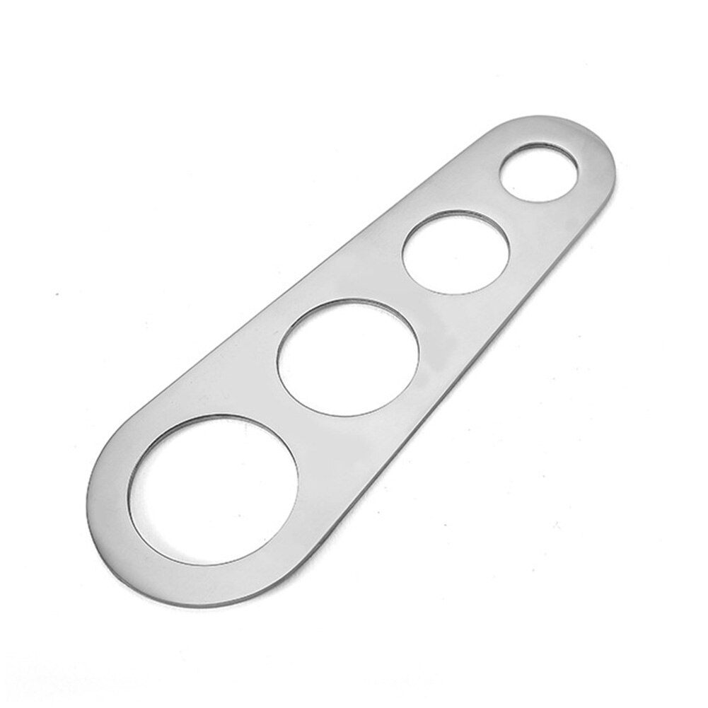 4 Holes Kitchen Serving Part Ruler Control Tools Spaghetti Measurer Cooking Stainless Steel Noodles Measuring Implement