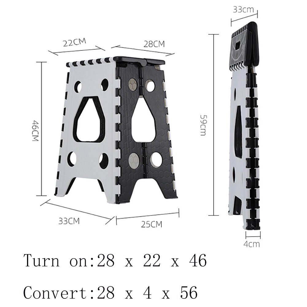 Folding Step Stool Foldable Stool For Kids & Adults, Kitchen Garden Bathroom Collapsible Stepping Stool