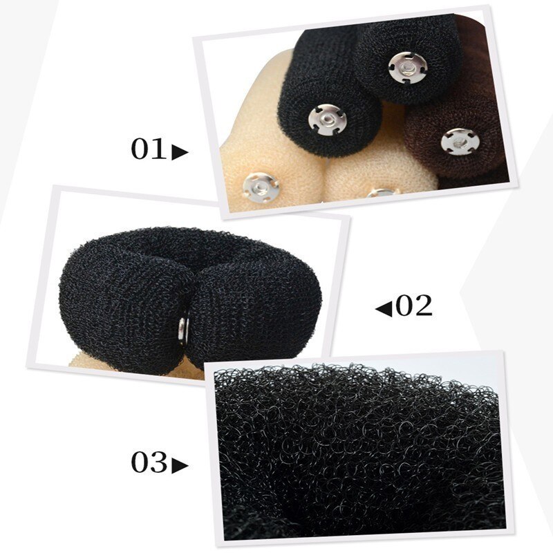 Éponge magique en mousse pour faire un chignon pour femmes, 1 pièce, accessoires de coiffure, bricolage,