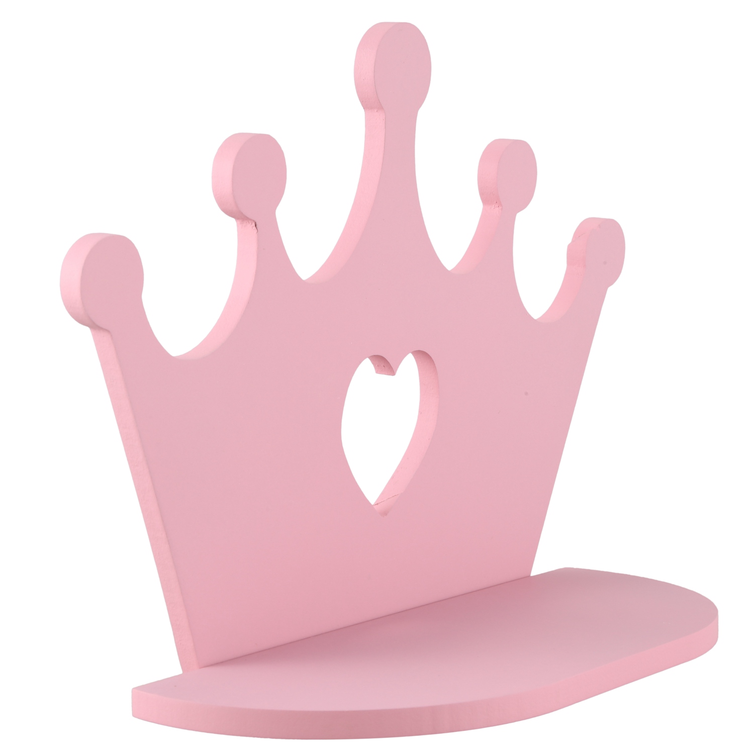 Étagère murale couronne en bois rose, décoration pour chambre de princesse, fille, fille, filles, meilleur , jouets de poupée de pépinière