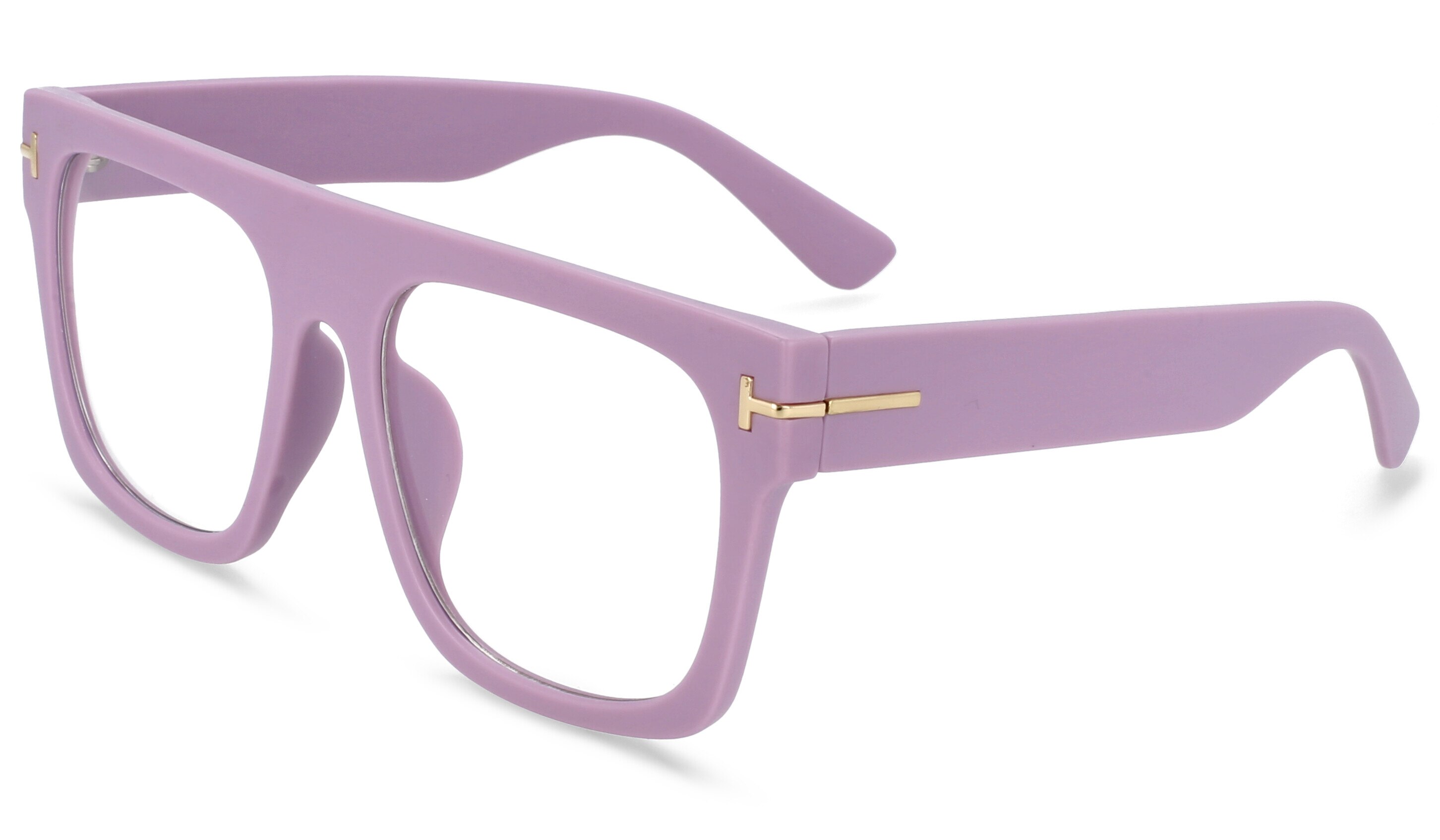 45718 Retro Square Glasses Frames Men Women Trending Styles Optical Computer Glasses: C9 pink