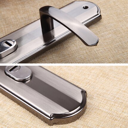 Aluminium Alloy Door Handle Universal Security Door Handle Pair Lock Thickened Panel Handle Door Lock Household Hardware