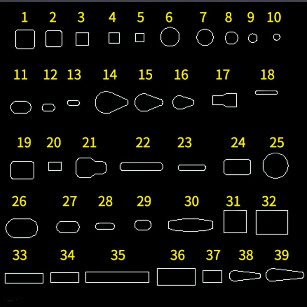 DIY leather craft hole make hand punch tool set 24pcs 39pcs