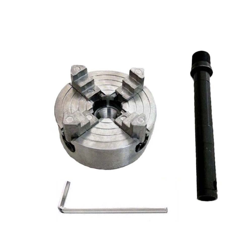 Fyra 4 käftchuck  z011a för metall mini svarv  m12 x 1mm gängad baksida 1.8 ~ 56mm/12 ~ 65mm mini spännband svarv tillbehör
