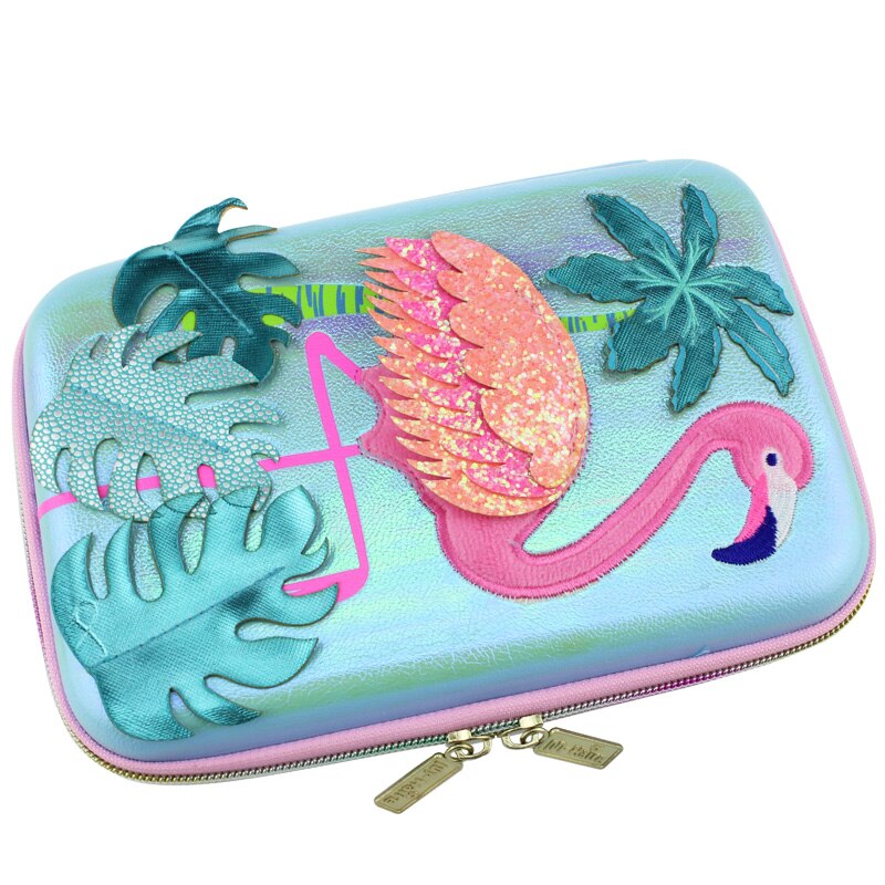 Kawaii DE LA ESCUELA lápiz caso gran plumas cajas Pájaro de Fuego apliques de dibujos animados sostenedor de la pluma de lujo de suministros escolares, bolígrafo bolso precioso