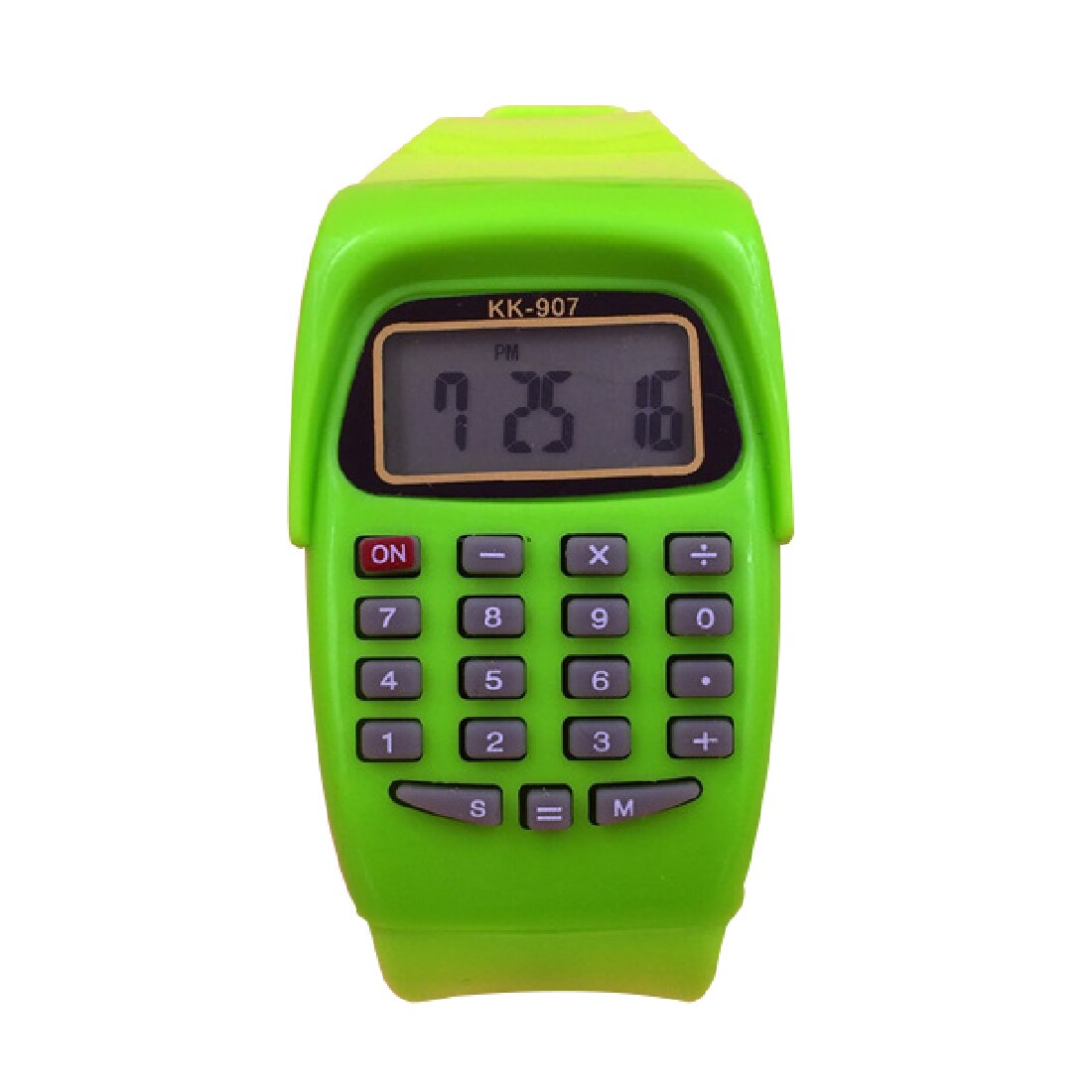 Noyokere Led Calculator Horloge Elektronische Digitale Chronograaf Computer Kids Kinderen Jongens Meisjes Sport Rubber Horloges: Green