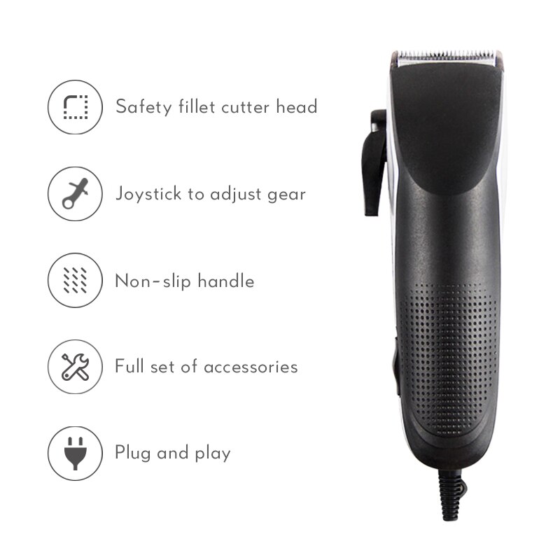 Professionele Kapper Mannen Elektrische Tondeuse Tondeuse Scheren Machine Eenvoudig Te Bedienen Trimmer Hair Care Tool 45