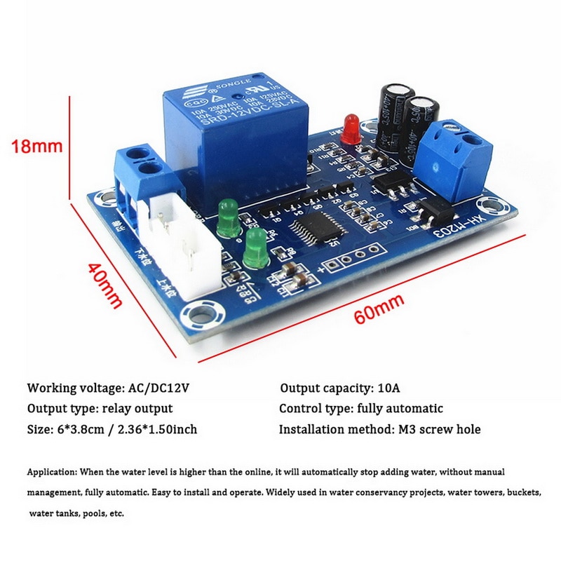 XH-M203 water level controller automatic water level controller water level level water pump controller S18 shi
