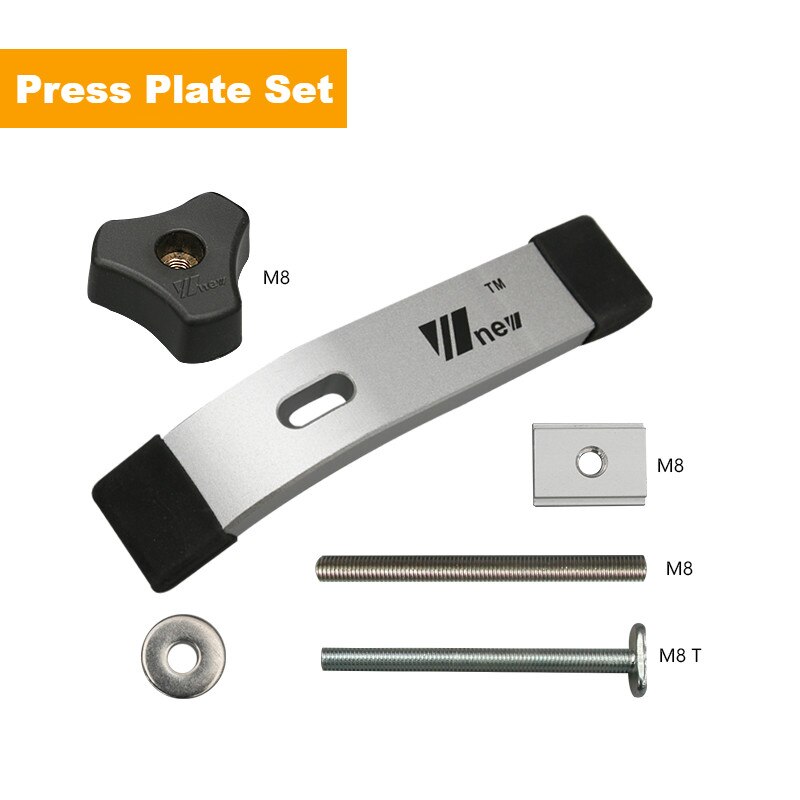 Type 19 T Track Aluminium Woodworking T-slot Slide Track Miter Aluminium Alloy T-Track for Woodworking Saw/Router Table: 1 Lots  plate A
