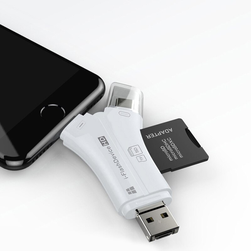 Versatile High Speed 4-in-1 SD Card Reader for All Devices Micro SD Memory Card Reader UND