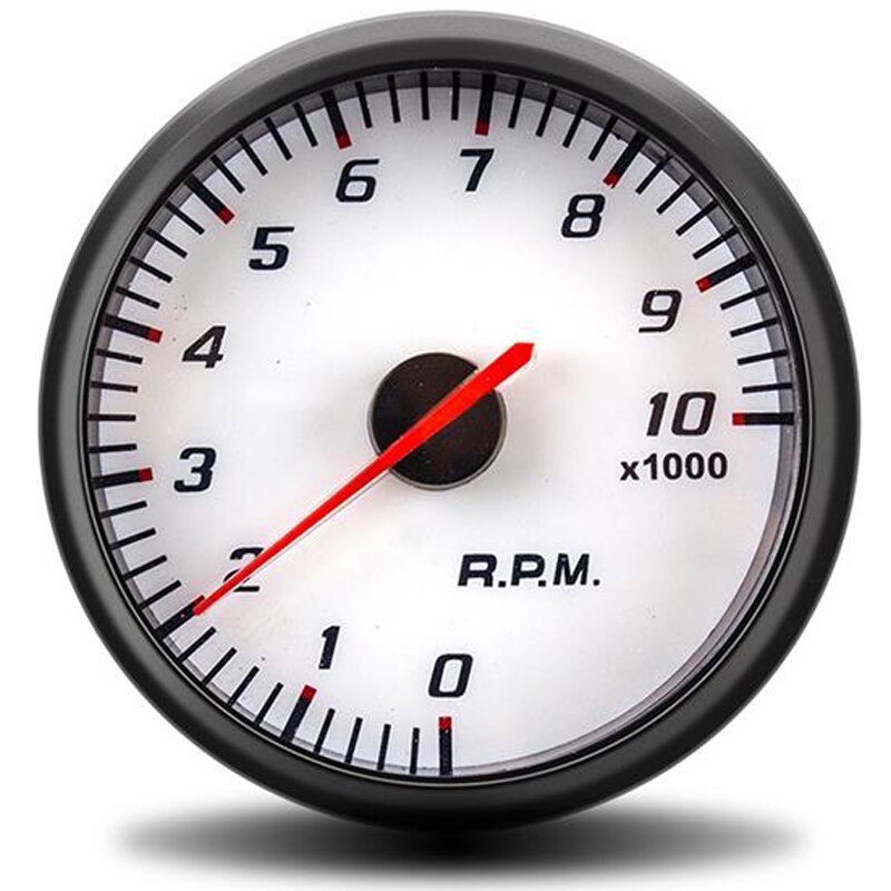 60mm Tachometer Boost Voltmeter Air Fuel Ratio EGT Gauge Vacuum Water Temp Oil Press Oil Temp Car Gauge for 12V Car Blue Backlig: Tachometer
