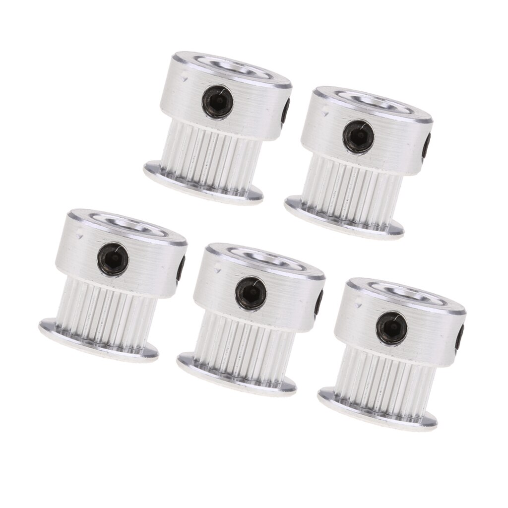 5 stks/set Timing Katrol 20 Tand/Tanden, printer Wiel Boring 5mm-Aluminium Gear voor 3D Printers Onderdelen