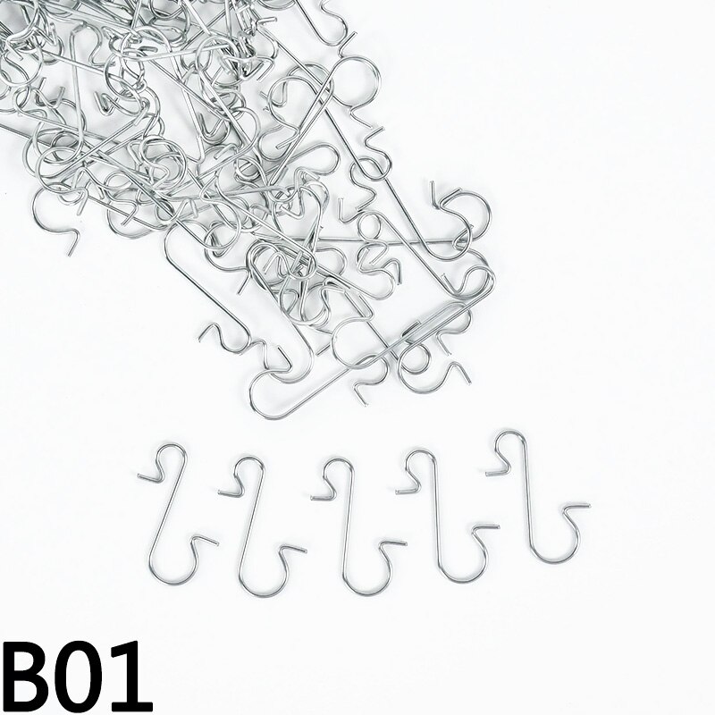 50 stk julekroker juletrepynt mini s-formede kroker krans ornament ball anheng kroker kroker jule hjemme festutstyr: B01