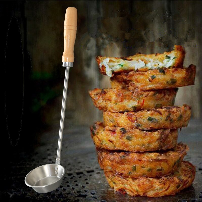 Rustfritt stål kjøkken kake lage mold kjøtt patty mold husholdning manuell stekt kjøtt skje cnim