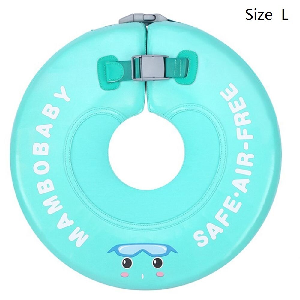 Baby Niet Opblaasbare Hals Zwemmen Cirkel Business Cirkel Zwembad Drijvende Kraag: TPU cover L green