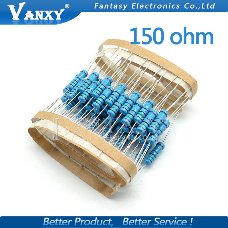 20pcs 150 ohm 2W 150R Metal film resistor
