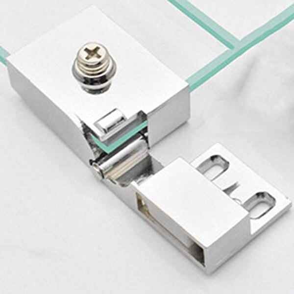 4 Pack Glass Door Hinges Glass Cabinet Door Hinge Glass Wine Cabinet Hinge Glass Display Hinge