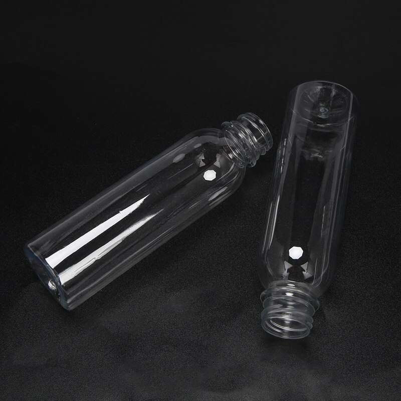 82Pcs 250ML Round Empty PET Plastic Juice Bottles Clear Milk Bulk Containers with Black Tamper Evident Caps
