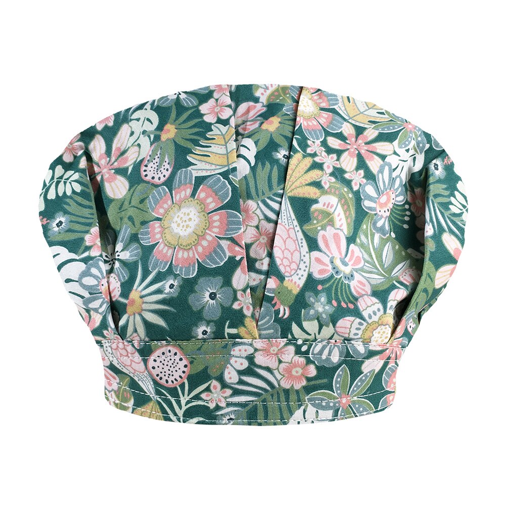 Scrubs kasketter tegneserieudskrivning hatte justerbar langt hår scrubs hat bomuld flerfarvet skønhedssalon arbejdskasket laboratorie arbejdshat: 32102