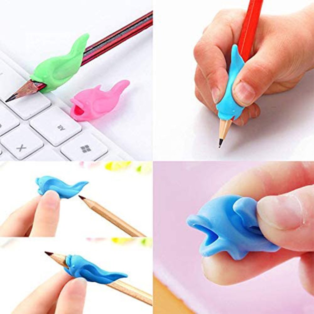 Stylo de préhension en Silicone pour enfants, outil de maintien du crayon pour écoliers, Correction de la Posture d&#39;écriture avec jouets