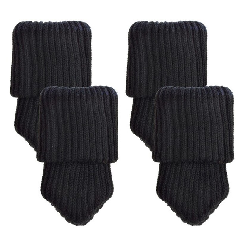 4 Stuks Stoel Been Sokken Doek Handschoenen Vloer Bescherming Breiwol Sokken Anti-Slip Tafel Meubels Voeten Mouw Cover protectors: C1