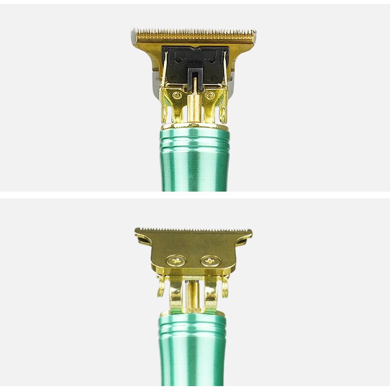 Kemei T9 USB Clipper Aparador de Pêlos Barbeiro Profissional Cabeleireiro Elétrica Escultura T Lâmina Delineador Mini Máquina de Corte