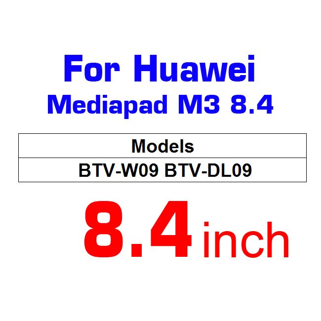 For Huawei MediaPad M5 lite Pro 10.8 10.0 8.4 Tablet tempered Glass For MediaPad M3 Lite 10.1 8.0 glass M3 8.4 Screen Protector: For Huawei M3 8.4