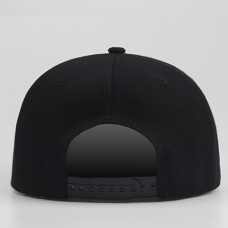 Sport Hoeden Baseball Caps Blank Plain Solid Snapback Golfbal Hip-Hop Hoed: Zwart