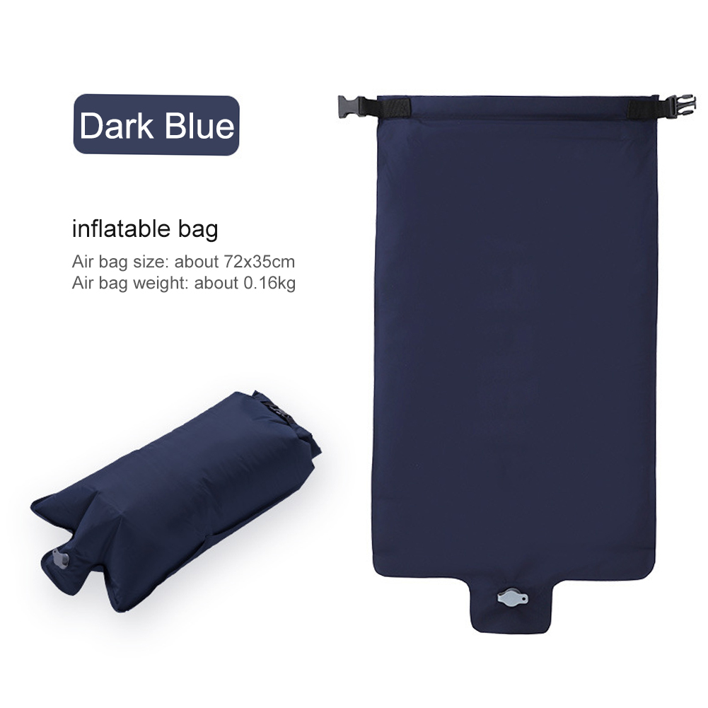 Portable Nylon TPU Inflatable Bag Air Bed Sleeping Bag Ultralight Waterproof Inflatable Bag Travel Camping Hiking Air Mattress: Purple