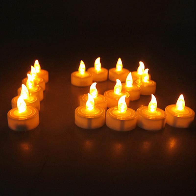 24PCS Electronic LED Light Candles DIY Party Wedding festival decor Realistic Battery-Powered Flameless Candles