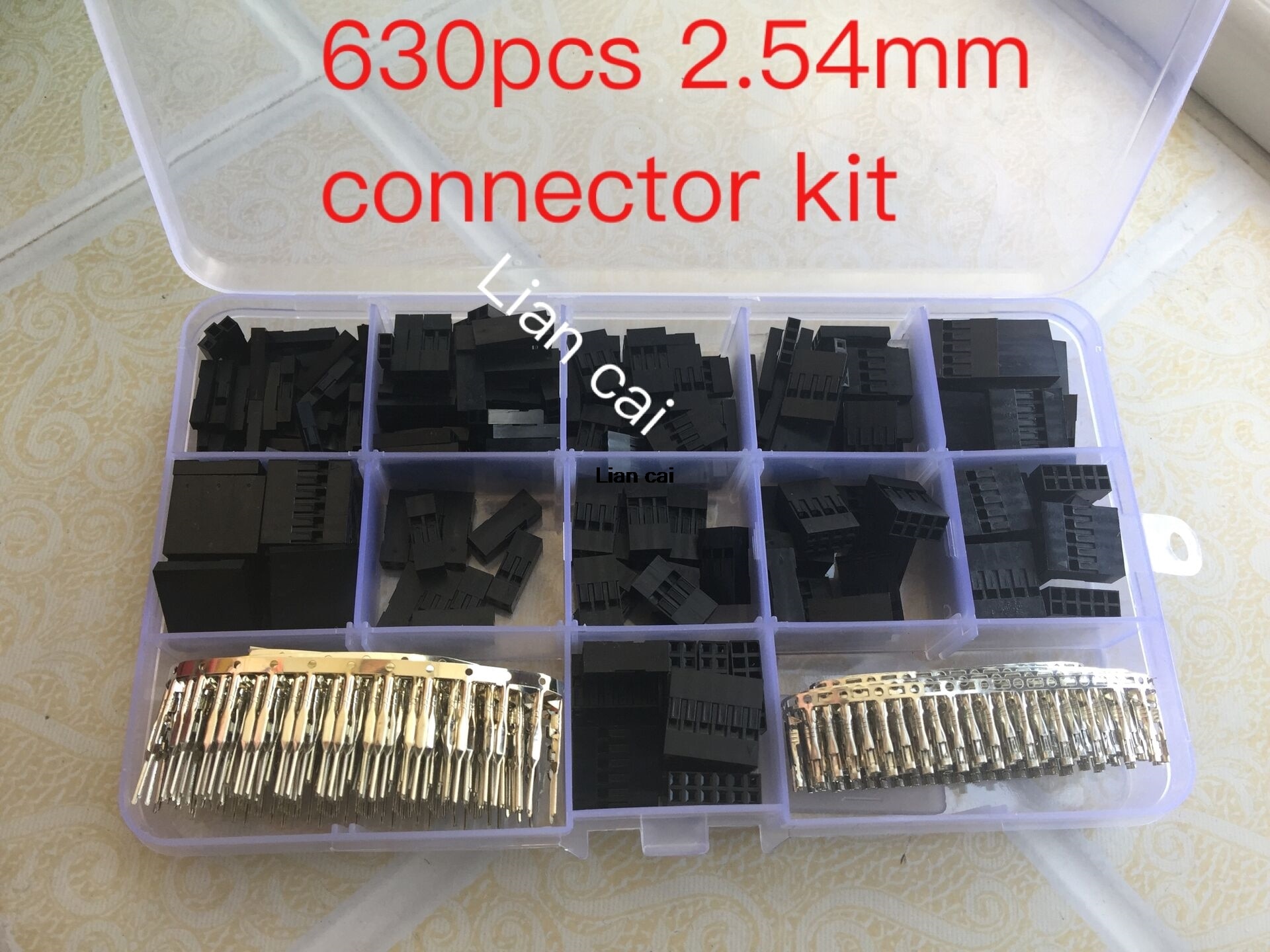 630pcs Dupont Wire Cable Jumper Pin Header Connector Housing Kit Male Crimp Pins+Female Pin Connector Terminal Pitch With Box