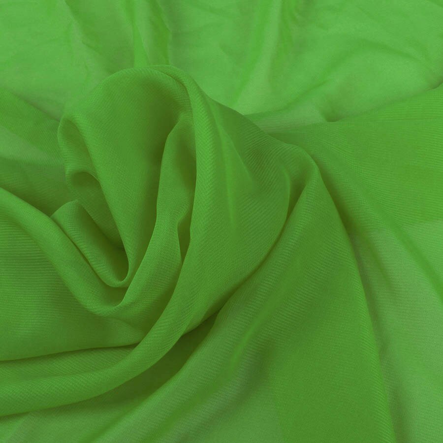 1 meter polyester chiffon fabric 100D Drape Bridal Wedding Dress Georgette tulle Lining Fabric Skirt Party Decorator 150cm wide: Light Green